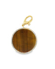 Tigers Eye Disk Pendant