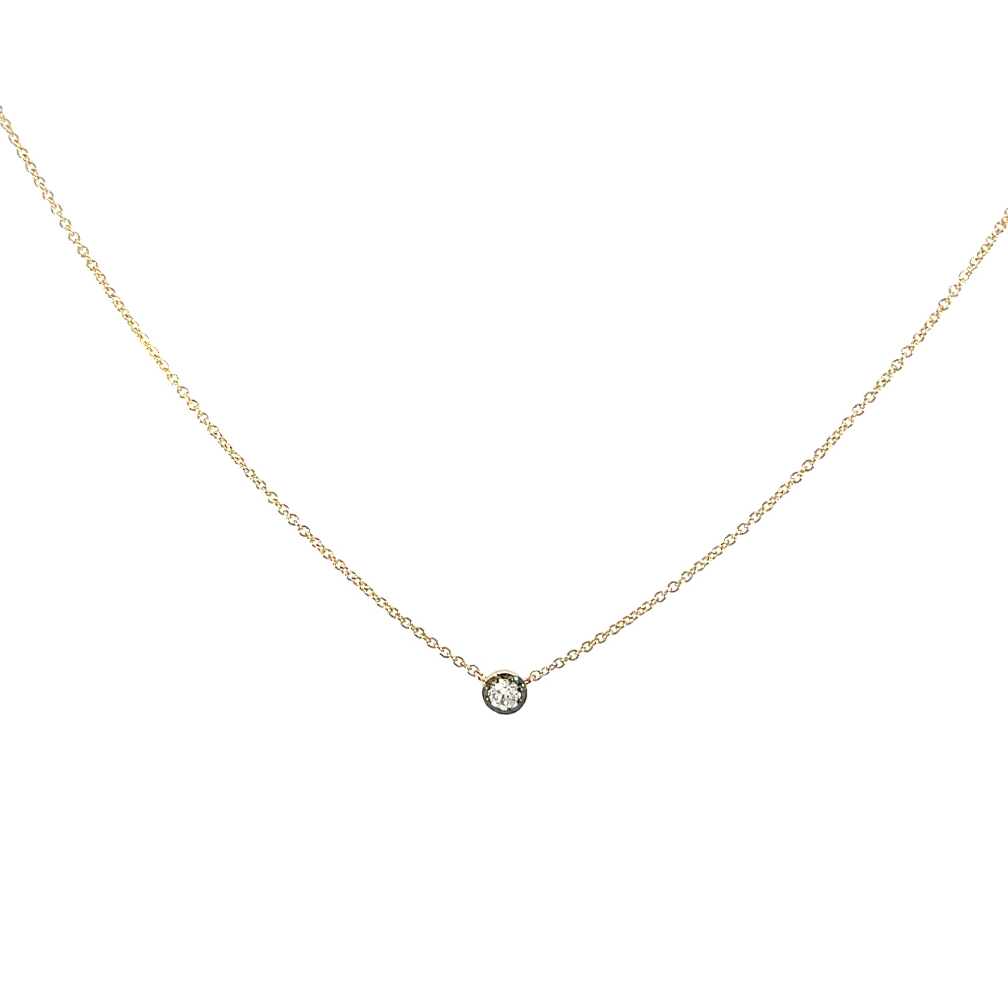 Diamond Solitaire Necklace