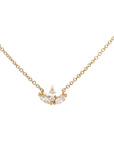 Marquise Diamond Lotus Necklace