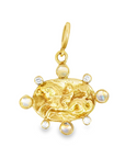 Royal Moonstone and Diamond Intaglio Pendant