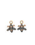 Gold and Silver Bee Earring Charms