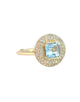 Aquamarine Bubble Cocktail Ring