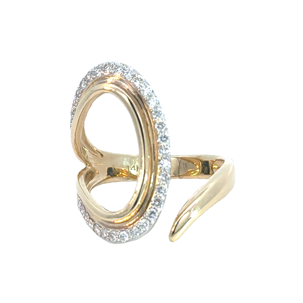 Ophelia Oval Open Wrap Diamond Ring