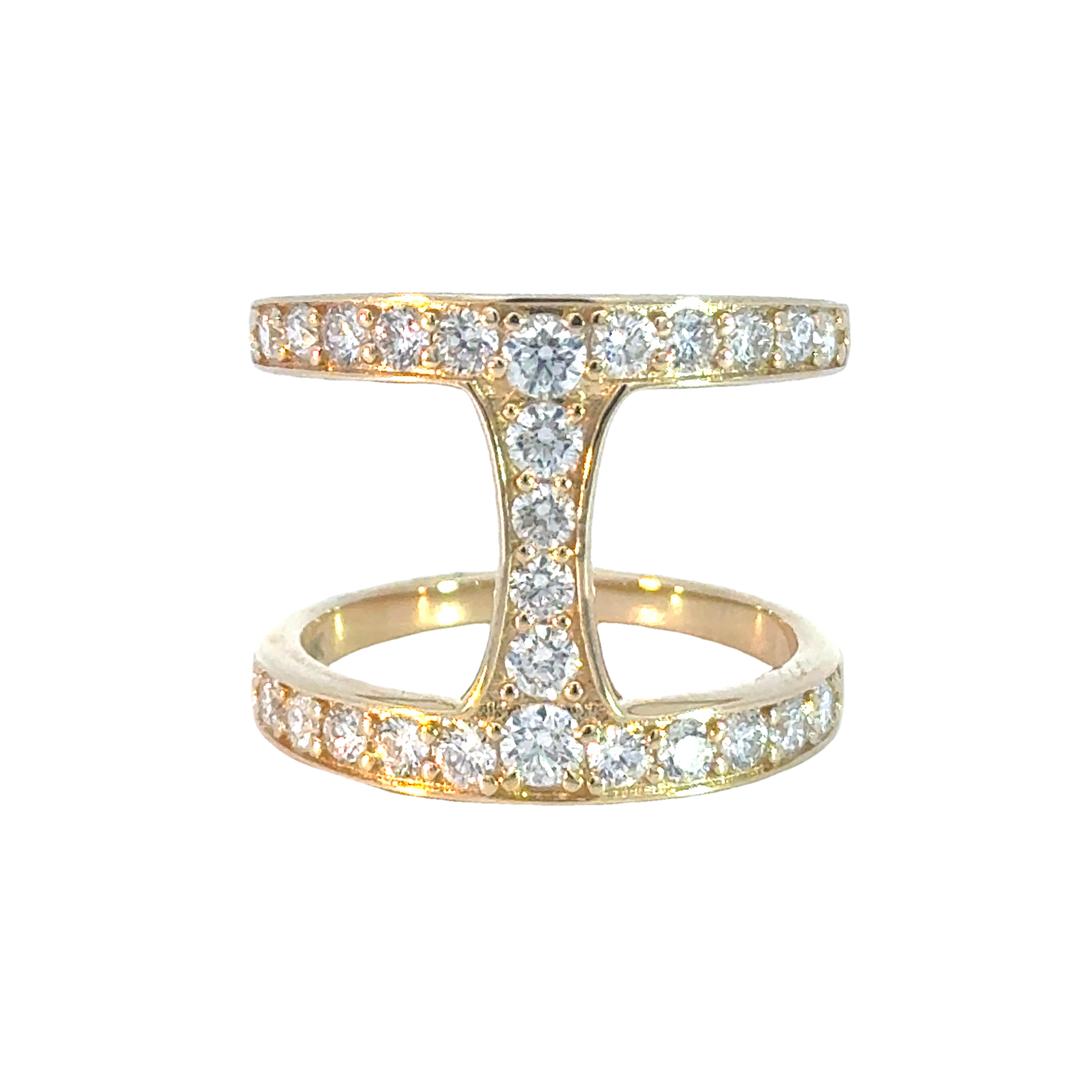 Independence Diamond Strap Ring