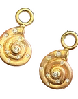 The Shelly Earring Charms (14k Yellow Gold and Diamonds)