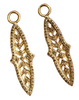 The Linda Earring Charms (14k Yellow Gold, Diamonds)