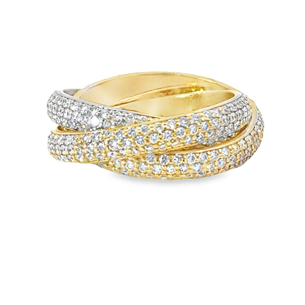 Two-Tone Diamond Rolling Ring