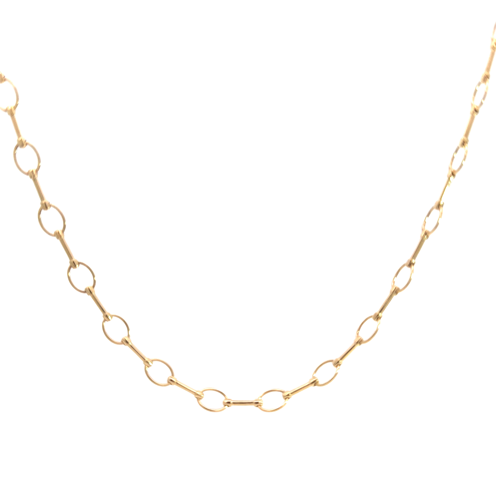 Open Gold Large Link Chain Necklace