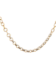 Yellow and White Gold Pave Diamond Bib Necklace