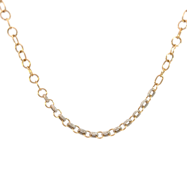 Yellow and White Gold Pave Diamond Bib Necklace