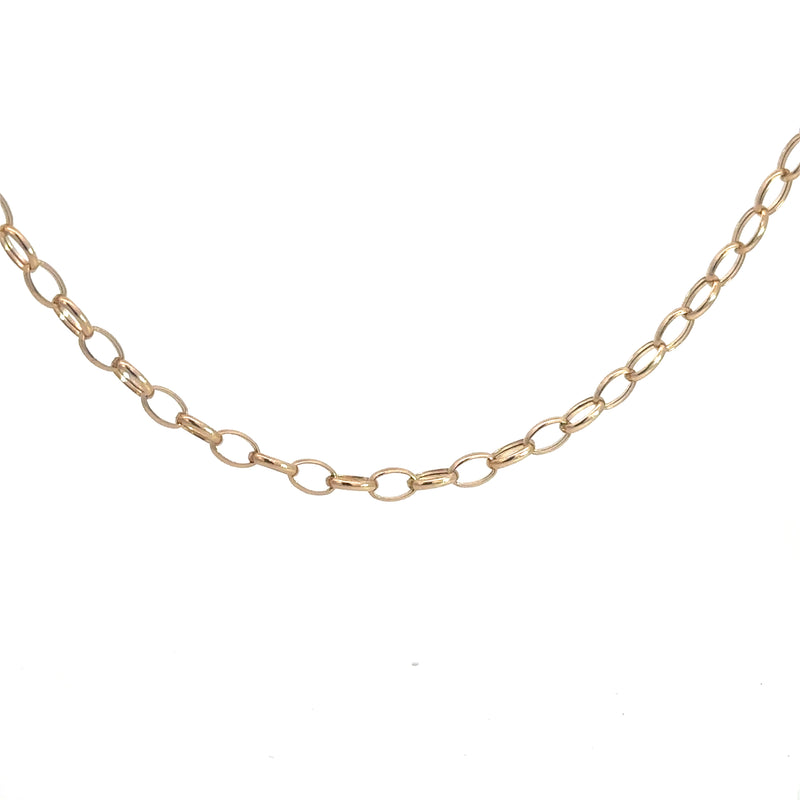 14k Yellow Gold Chain Link Necklace