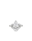 White Sapphire Pear Cut Ring