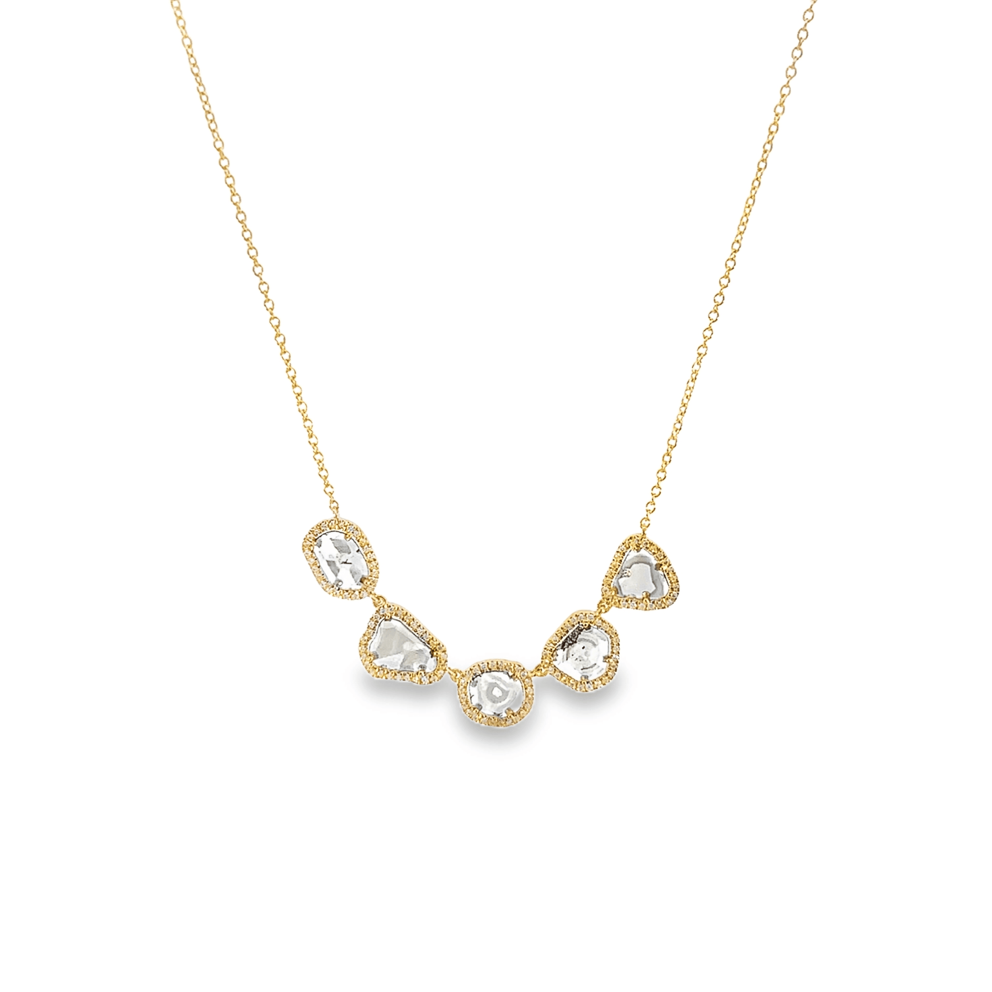 Slice of Sunshine Five Diamond Necklace