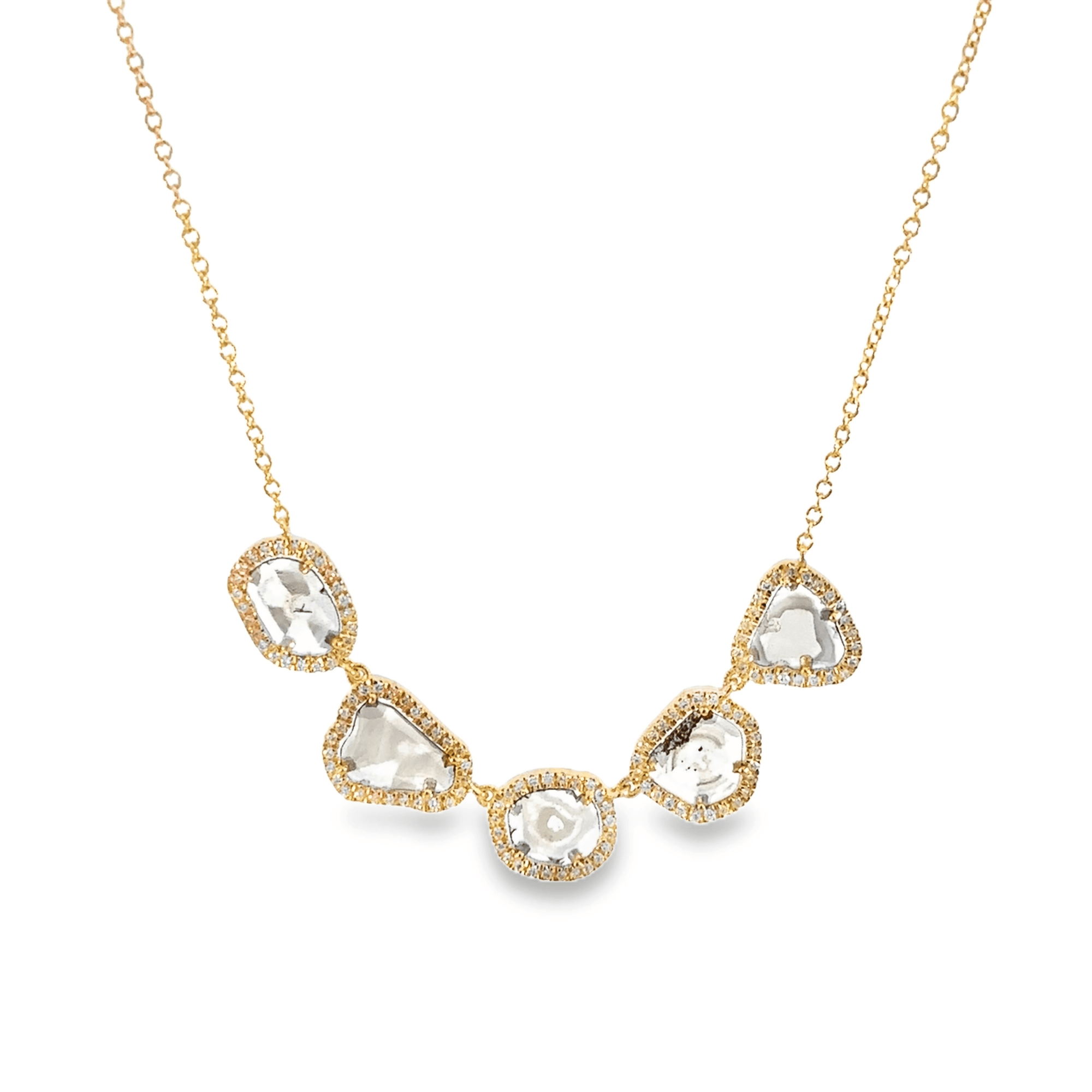 Slice of Sunshine Five Diamond Necklace