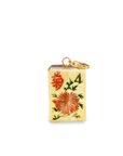 Customizable Antique Wooden Mahjong Tile Pendant Charm