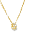 Pave Diamond Chain Slide Pendant