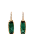 Green Tourmaline Drop Earrings