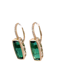 Green Tourmaline Drop Earrings