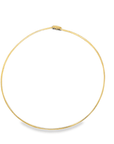 Reversible Omega Style Necklace (14k Yellow and White Gold)