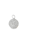 White Gold Pave Diamond Pendant