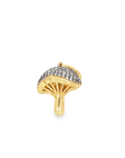 Pavé Diamond Top Mushroom Pendant Charm
