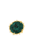 Ancient Roman Coin Leaf and Diamond Ring