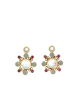 Ruby and Moonstone Earring Charms