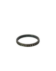Silver and Diamond Stacking Ring