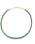 Ophelia Pear Cut Emerald Tennis Necklace