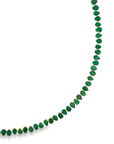 Ophelia Pear Cut Emerald Tennis Necklace