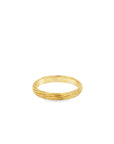 Twisted Twig Diamond Eternity Triple Band Set (14k Yellow Gold and Diamonds)