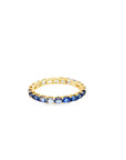Blue Sapphire Ombre Eternity Ring