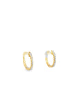 Pave Diamond Huggie Hoop Earrings