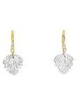 The Eleanor Earrings (14k Yellow Gold, Diamonds, and Clear Quartz)