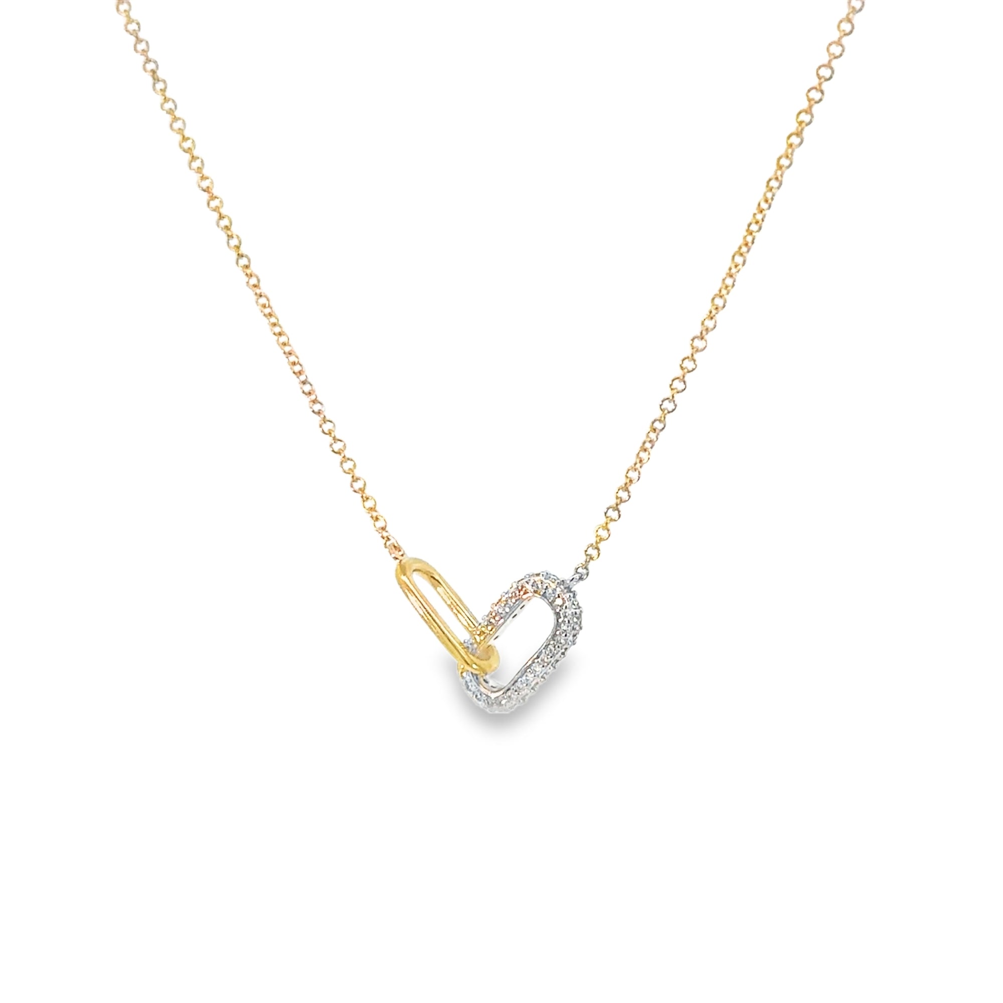 The Elen Diamond Necklace (14k Yellow Gold and Diamonds)