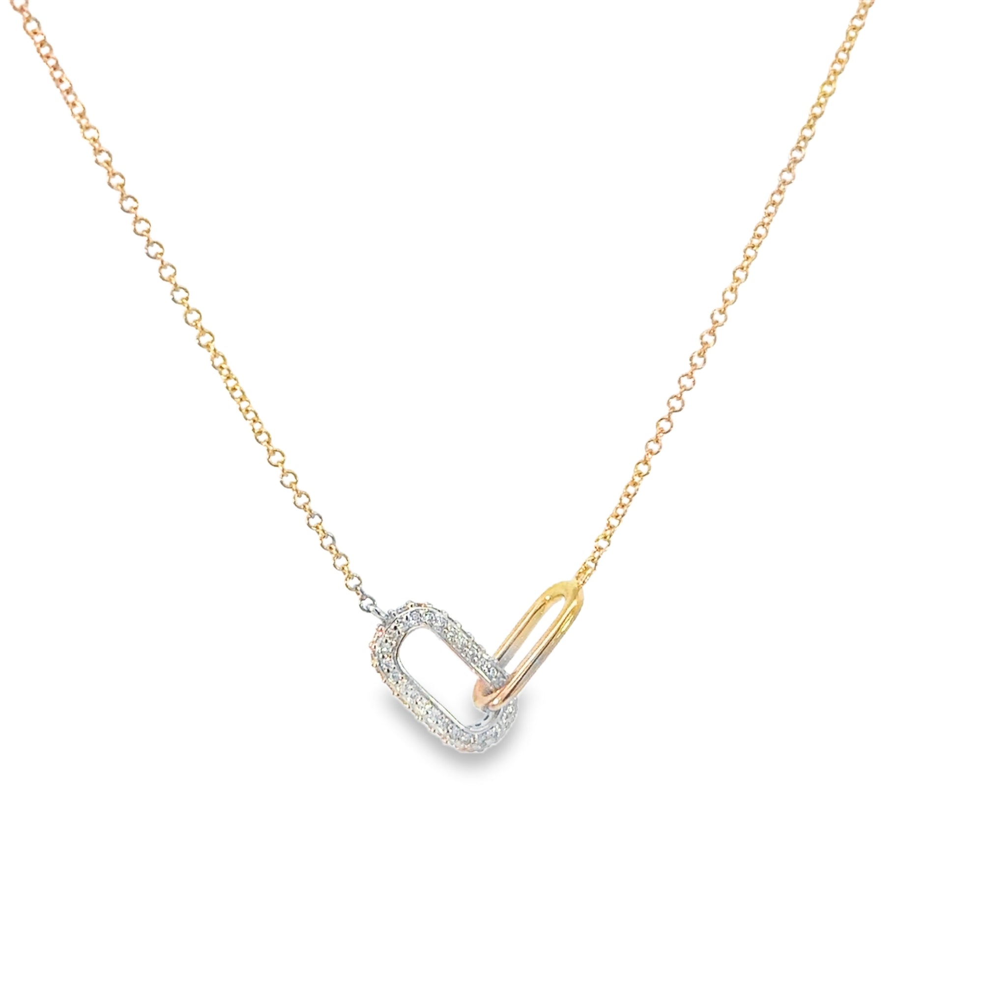 The Elen Diamond Necklace (14k Yellow Gold and Diamonds)