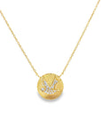 The Dove Necklace (14k Yellow Gold and Diamonds)