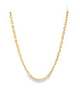 The Lucy Box Chain Necklace (14k Yellow Gold)