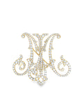 Customized Monogram Brooch Pendant