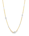 The Florence Chain Necklace (14k Yellow and White Gold and Diamonds)