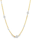 The Florence Chain Necklace (14k Yellow and White Gold and Diamonds)