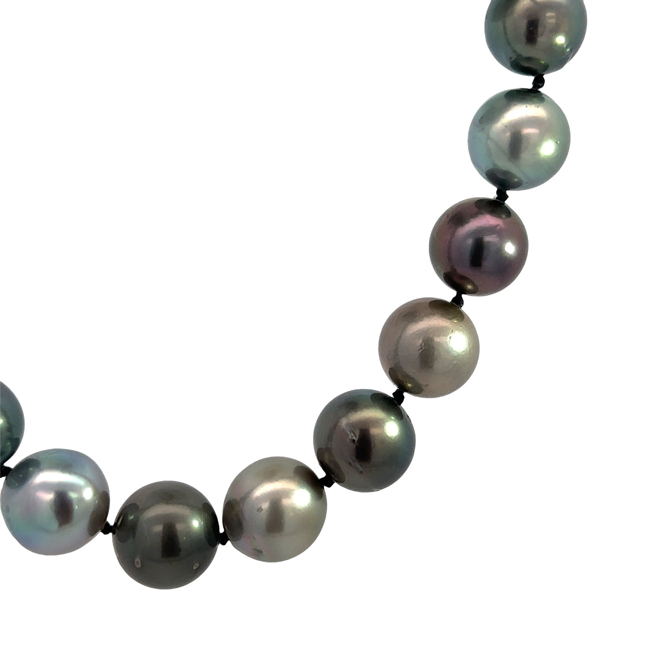 The AudreyNecklace (Gray South Sea Pearls, 14k Yellow Gold)