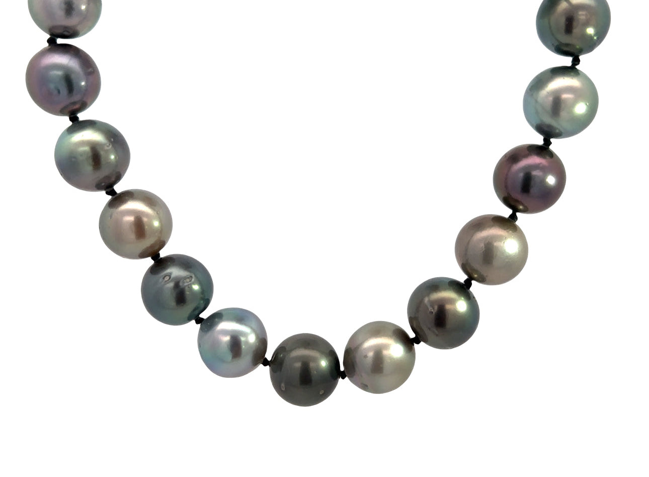 The AudreyNecklace (Gray South Sea Pearls, 14k Yellow Gold)