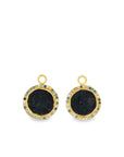 The Millie Earring Charms (18k Yellow Gold, Sapphires, Roman coins)