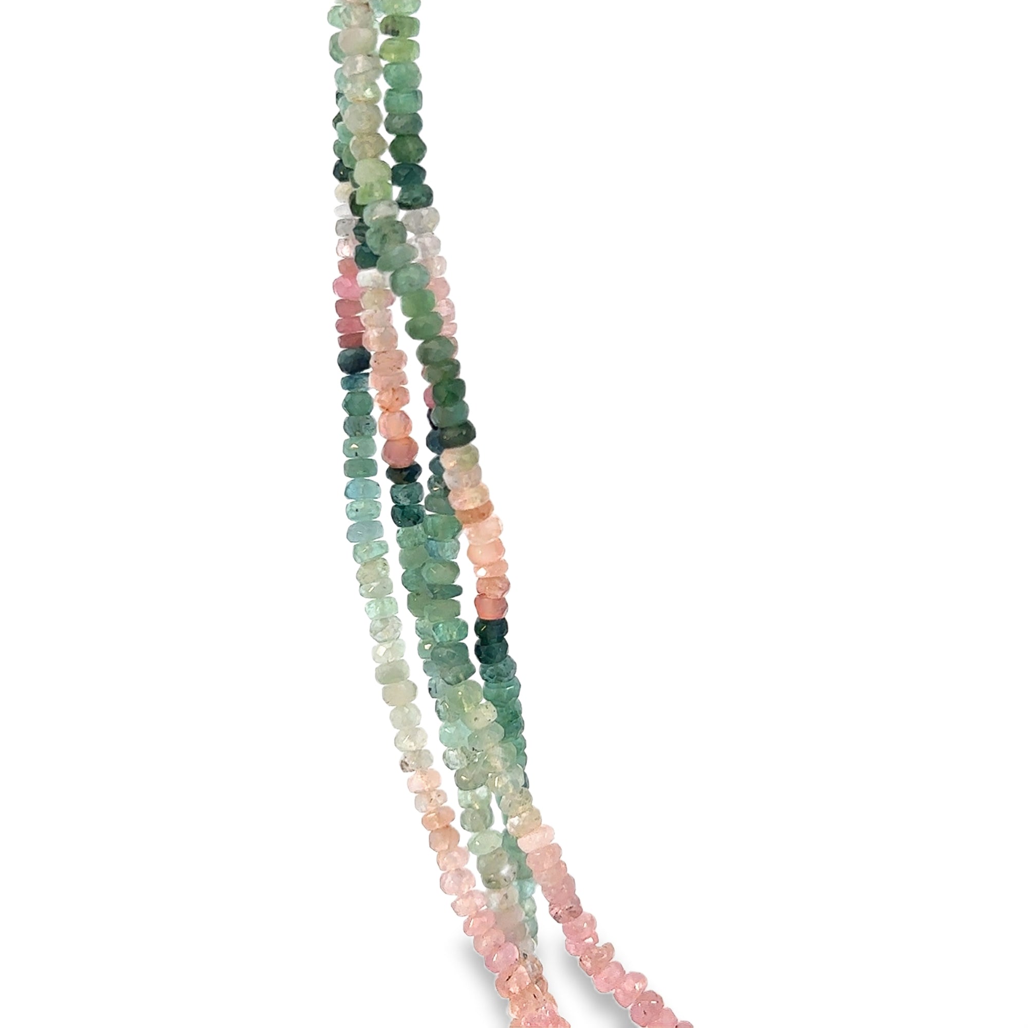 The Layered Spring Necklace (18k Yellow Gold, Tourmaline)