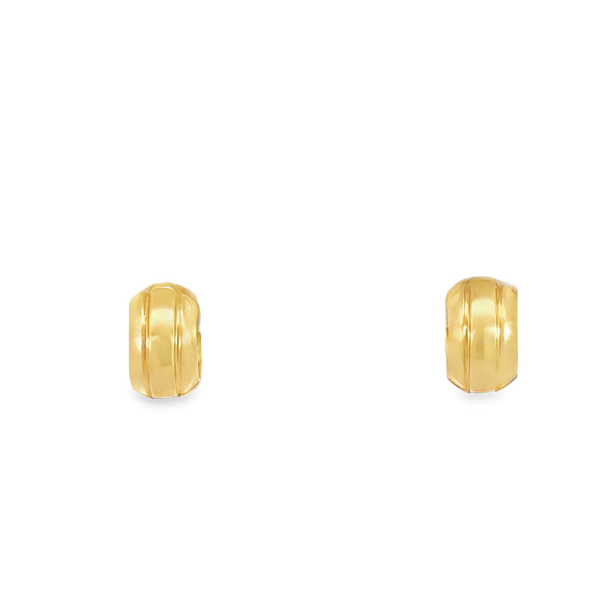 High Polish Chubby Huggie Earrings