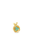 Robins Egg Birds Nest Pendant (18k Yellow Gold and Turquoise)