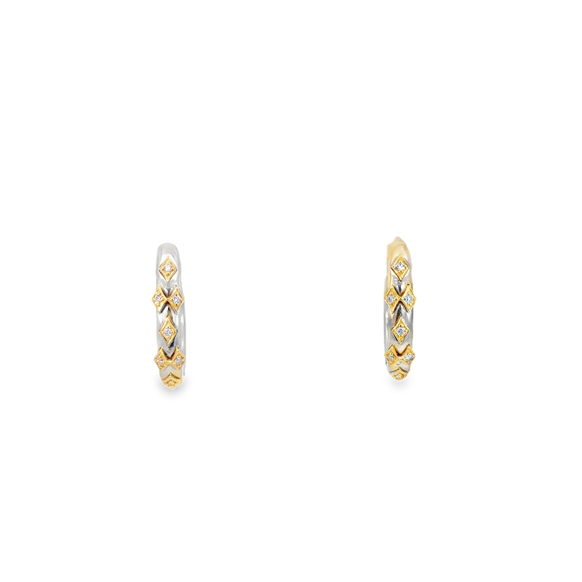 Gracie Earrings (14k Yellow Gold, Sterling Silver, Diamond)