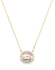 The Camilia Necklace (18k Yellow Gold and Morganite)