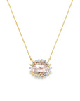 The Camilia Necklace (18k Yellow Gold and Morganite)